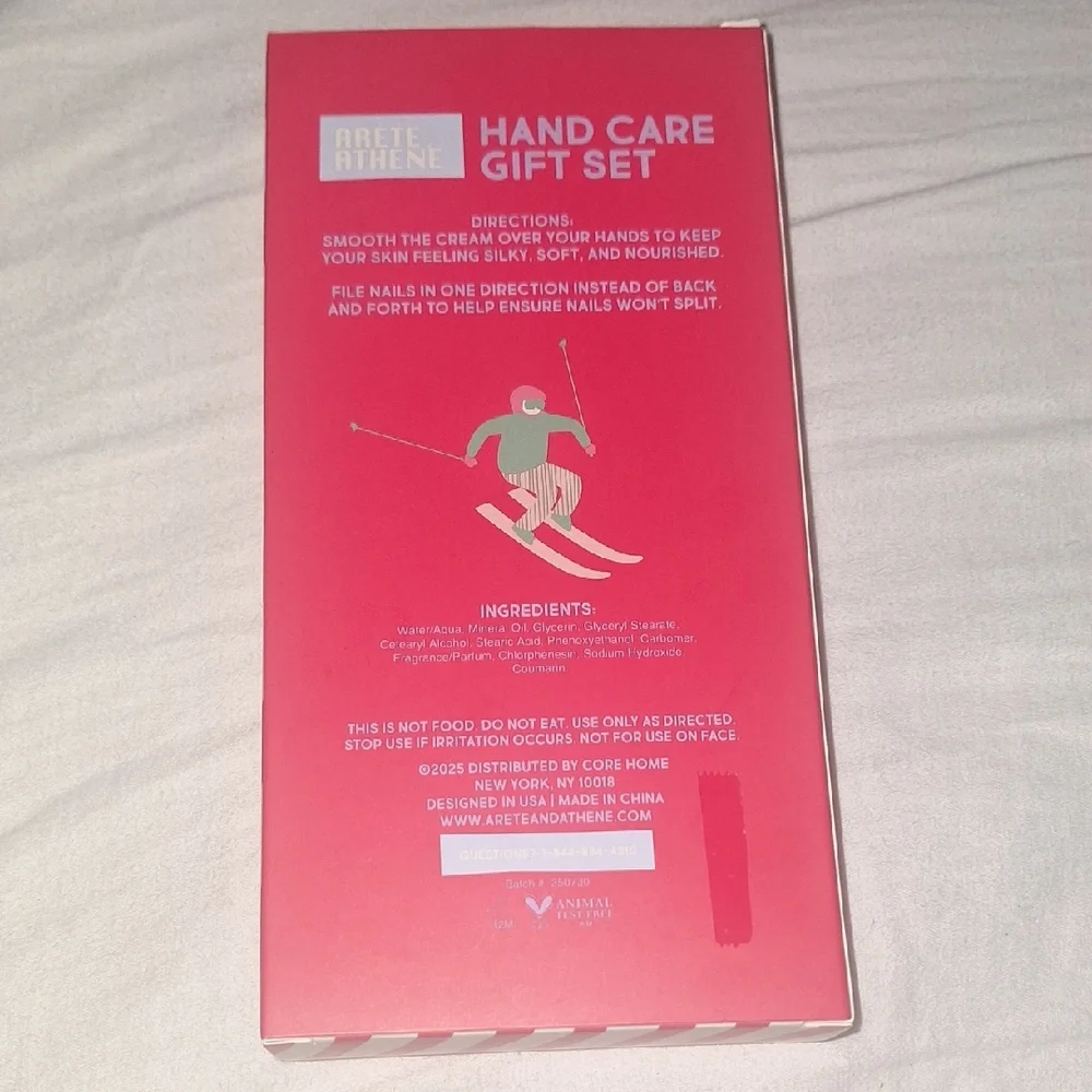 Sugar Slopes Pink Hand Cream with Nail File